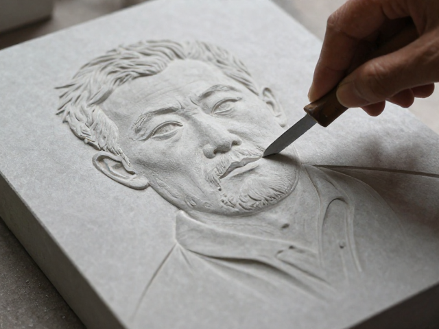 打磨石上的走刀人生,刻画人物肖像的极致细节与匠心