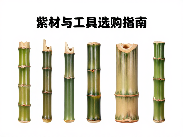 紫竹原材料与工具选购指南,如何制作精美开片器物