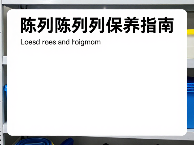 货架陈列保养指南,清洁干燥防松动,延长设备寿命