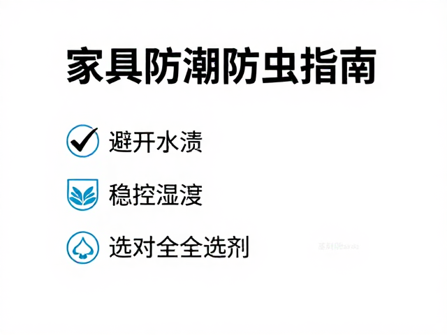 家具防潮防虫指南,避开水渍、稳控温湿度,选对安全防虫剂