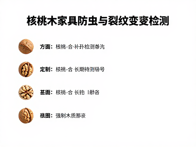 核桃木家具防虫与裂纹变形检测,定期补充木质油分养护指南