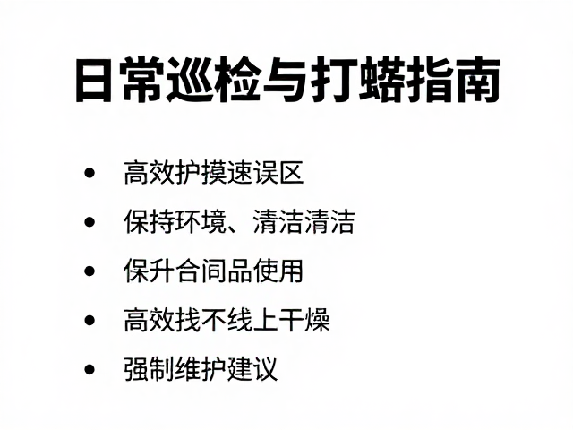 日常巡检与打蜡指南,保持环境清洁干燥,提升空间品质