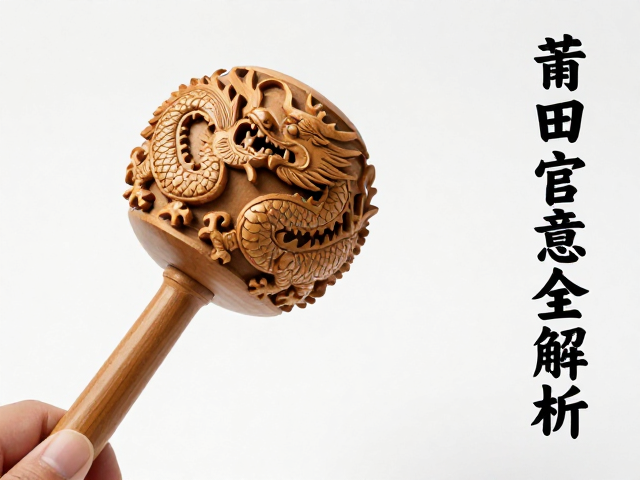莆田木雕木槌上的龙凤纹样,非遗技艺与吉祥寓意全解析