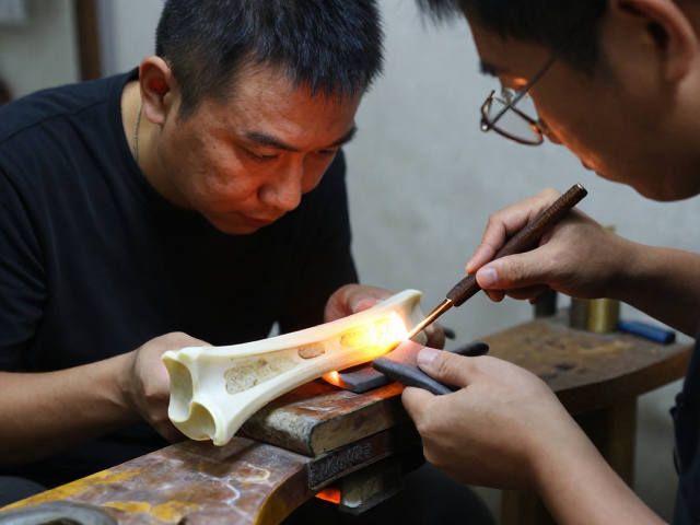 骨石镶嵌工艺,师徒制传承磨显抛光绝技