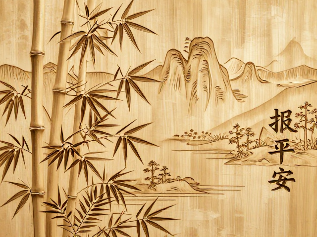 竹报平安意境，详解阴刻阳刻技法，打造山水风雅空间