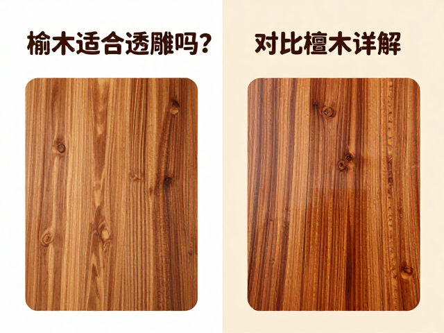 榆木适合透雕吗?对比檀木详解,哪种木材更值钱、好加工?