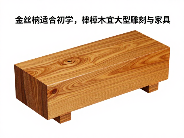 金丝楠适合初学,樟木宜大型雕刻与家具,一文看懂选材