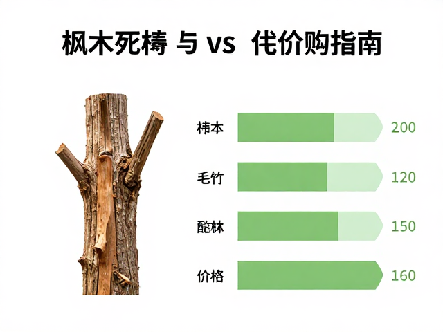 枫木死节与毛竹的区别,木材特性、价格对比与选购指南