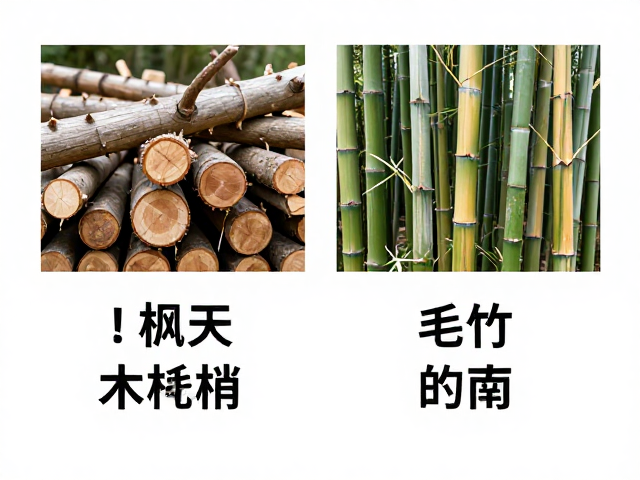 枫木死节与毛竹的区别,木材特性、价格对比与选购指南