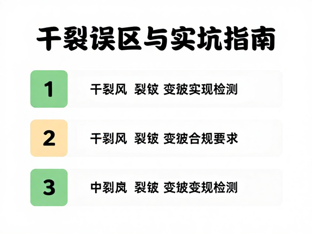 干裂如何选除尘工具?裂纹与变形检测避坑指南