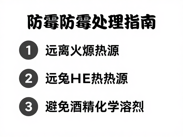 防霉处理指南,远离火源热源,避免酒精化学溶剂