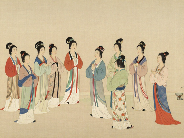 十二生肖文人仕女图,清雅含蓄中的东方美学意境
