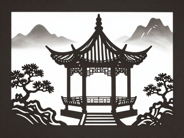 镂空雕粗坯山水亭台,传统工艺与现代审美的完美融合
