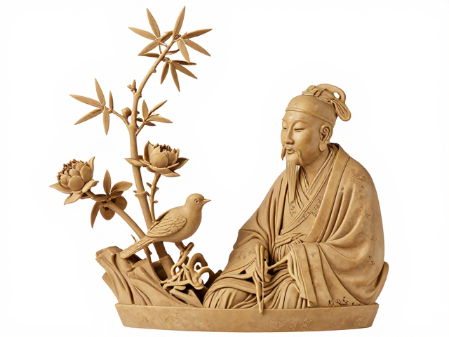 花鸟竹雕与文人肖像，远山近水间的东方美学意境解析