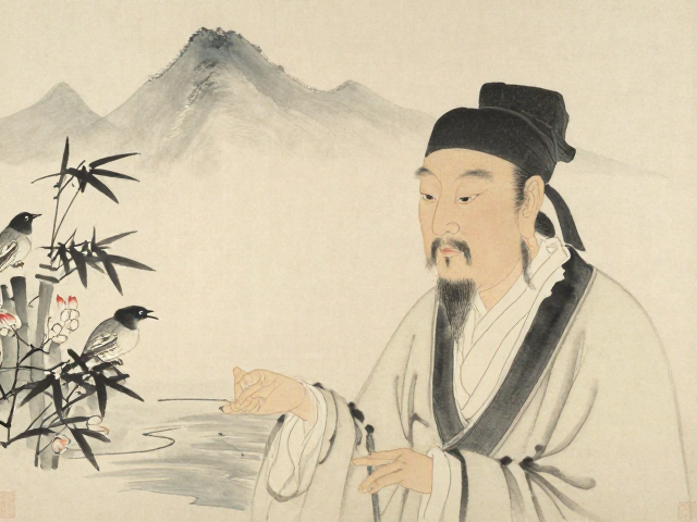 花鸟竹雕与文人肖像，远山近水间的东方美学意境解析