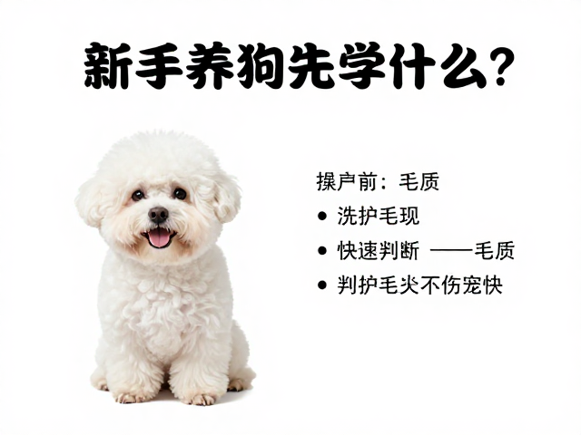 新手养狗先学什么?零基础洗护实操指南,快速判断毛质不伤宠