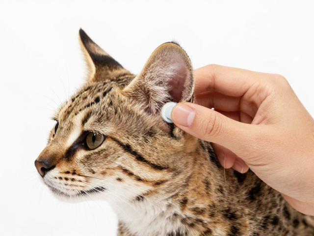 薮猫耳道清洁与斑纹毛发养护,皮毛健康科普指南