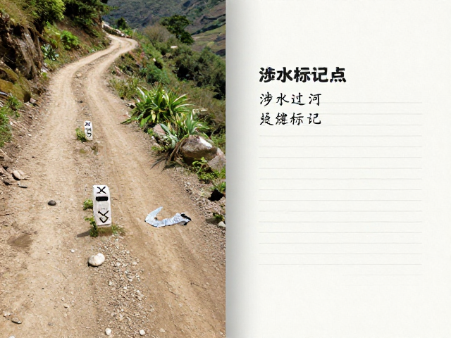 山野小众土路徒步路书，涉水过河关键标记点与避坑指南