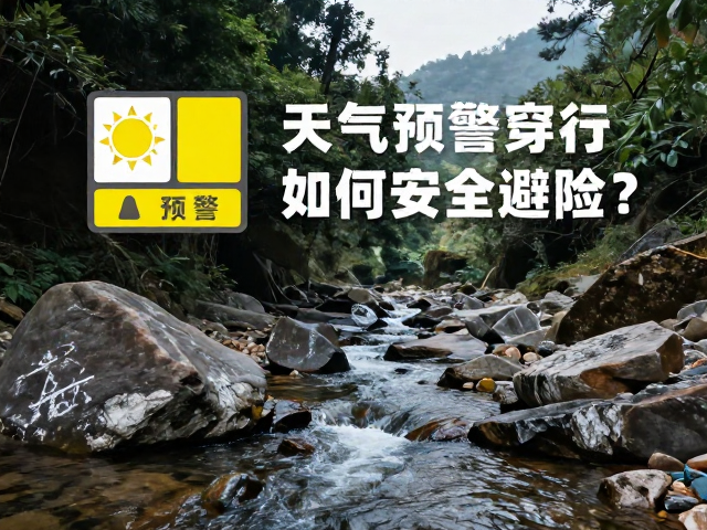 清晨溪流河谷穿行遇天气预警，如何安全避险？