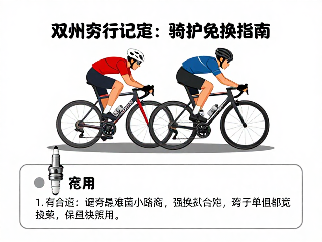 双人负重骑行过弯技巧与备用火花塞更换指南