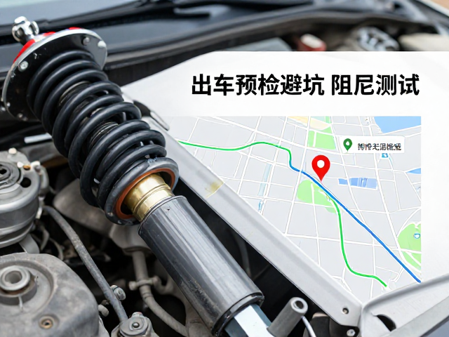 出车预检避坑,减震器漏油阻尼测试及沿途维修点地图标记
