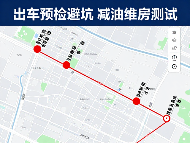 出车预检避坑,减震器漏油阻尼测试及沿途维修点地图标记