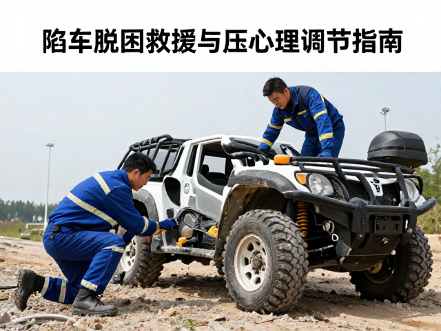 陷车脱困技巧，四驱协同救援与高压心理调节指南