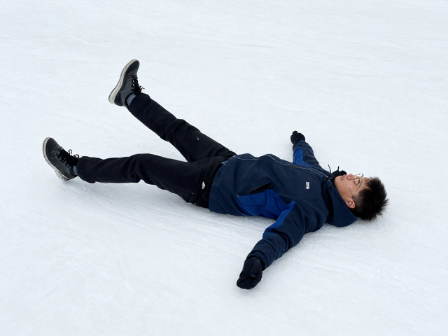 积雪路面防滑技巧，重心后移下沉与侧滑恢复专项练习