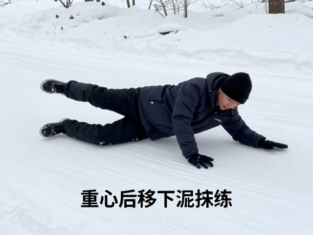 积雪路面防滑技巧,重心后移下沉与侧滑恢复专项练习