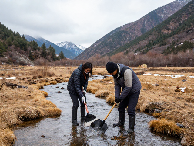 升温山野之旅，清理冬季沉积污垢，捕捉湿地溪流绝美景观
