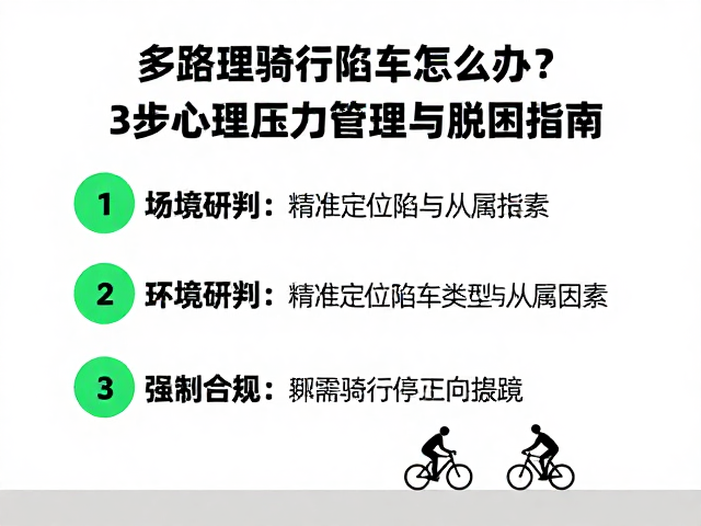 多路况骑行陷车怎么办?3步心理压力管理与脱困指南