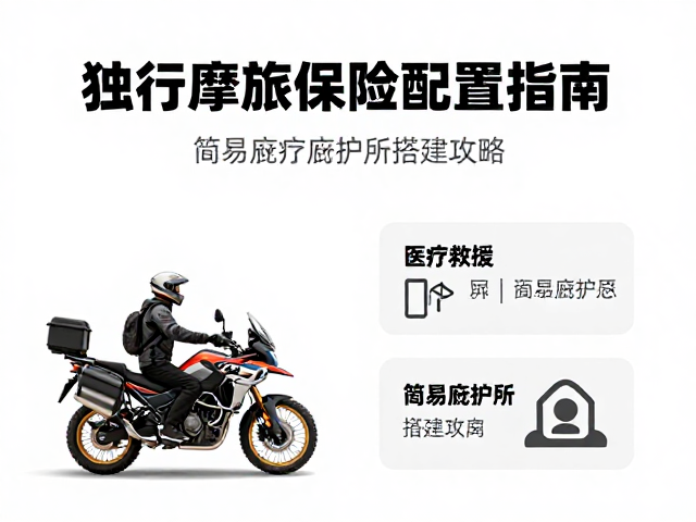 独行摩旅保险配置指南，医疗救援，简易庇护所搭建攻略