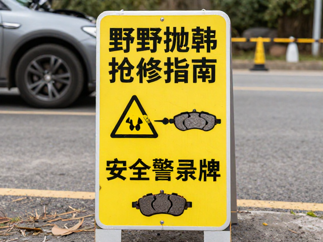 野外抛锚抢修指南,换刹车片前务必先设安全警示牌