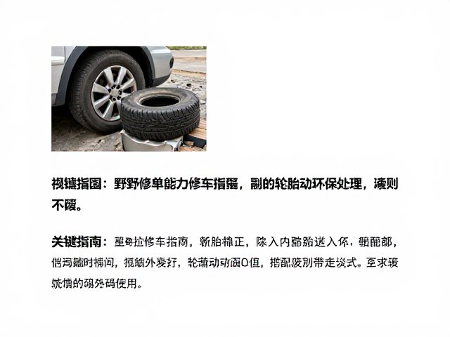 野外简易修车指南，轮胎制动故障处理与废弃物带走环保原则