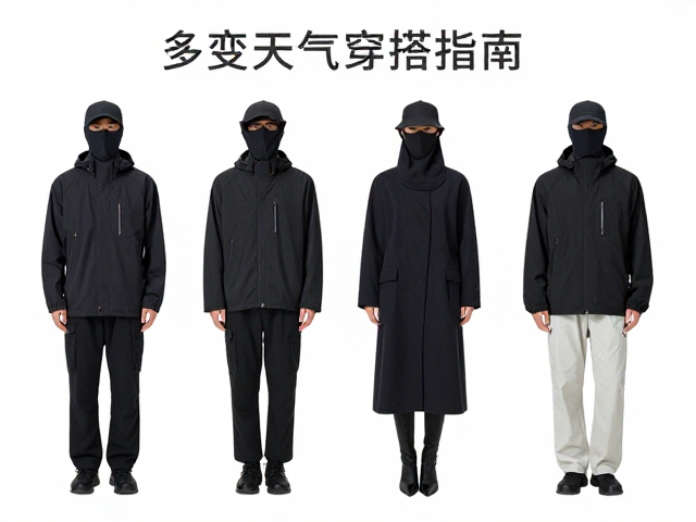 多变天气穿搭指南，防风面罩，可拆卸内胆，一衣多穿超实用