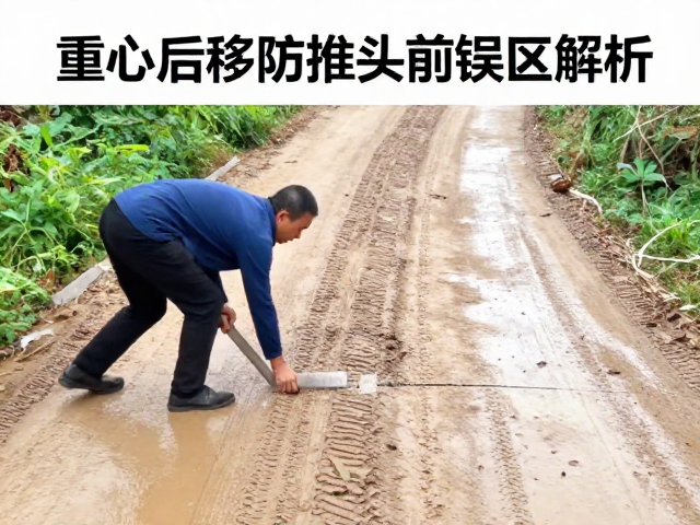 湿滑土路控车技巧，重心后移防推头，前倾误区解析