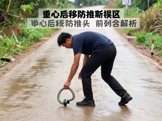 湿滑土路控车技巧，重心后移防推头，前倾误区解析