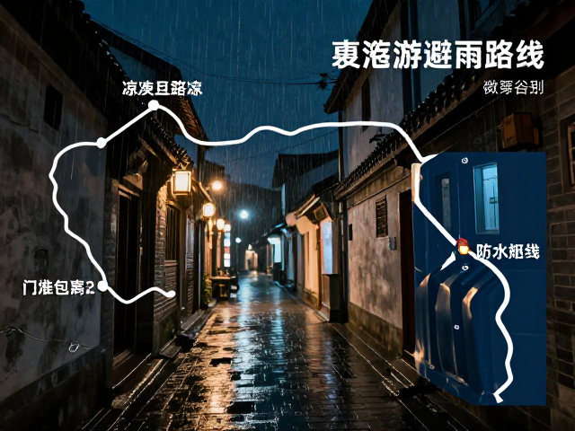 雨季夜游避雨路线，夜间凉爽且防水包罩必备指南