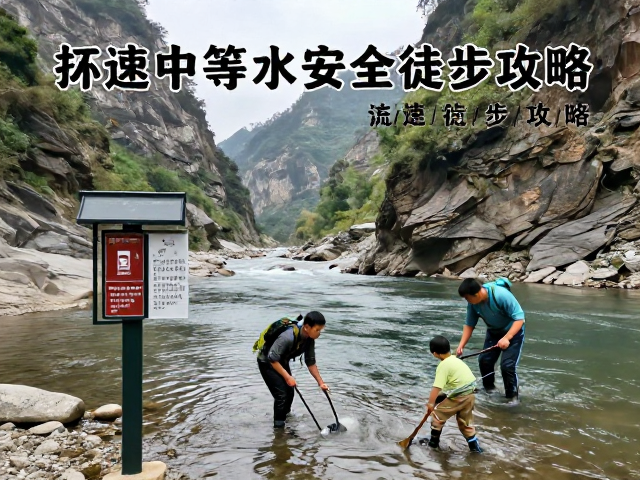 峡谷河畔环线水位监测指南,流速中等时的安全徒步攻略