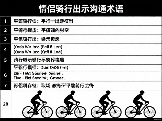 情侣骑行出游指南，平行车队模式与沟通术语标准化