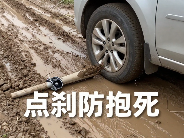 烂泥路脱困技巧,点刹防抱死,稳定车身姿态安全出困