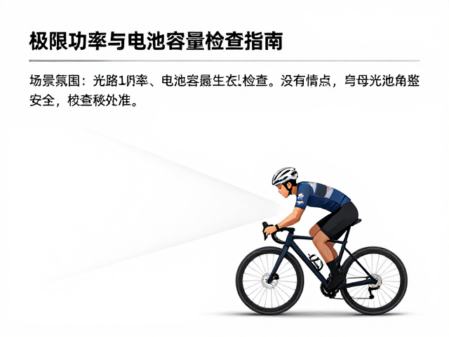 极限骑行灯光攻略,无光路面功率与电池容量检查指南