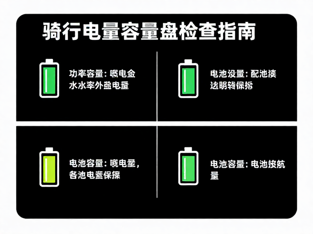 极限骑行灯光攻略,无光路面功率与电池容量检查指南
