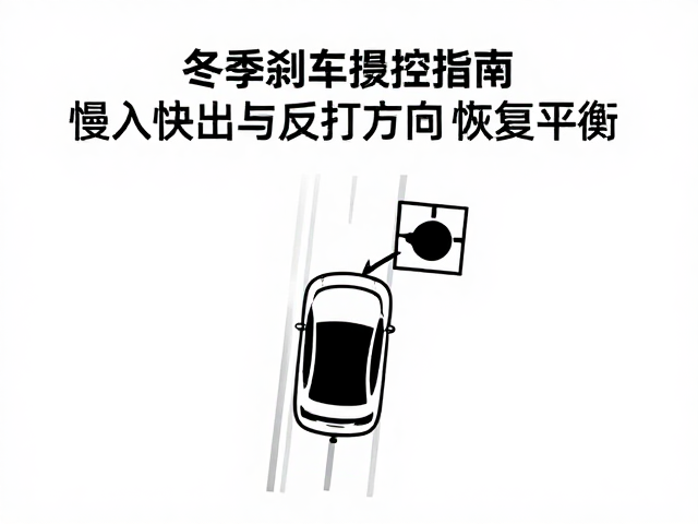 冬季刹车把控指南，慢入快出与反打方向恢复平衡技巧