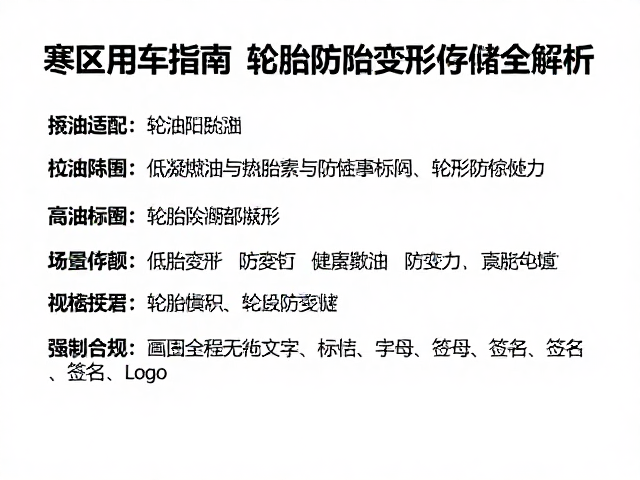 寒区用车指南,机油适配、低凝燃油与轮胎防变形存储全解析