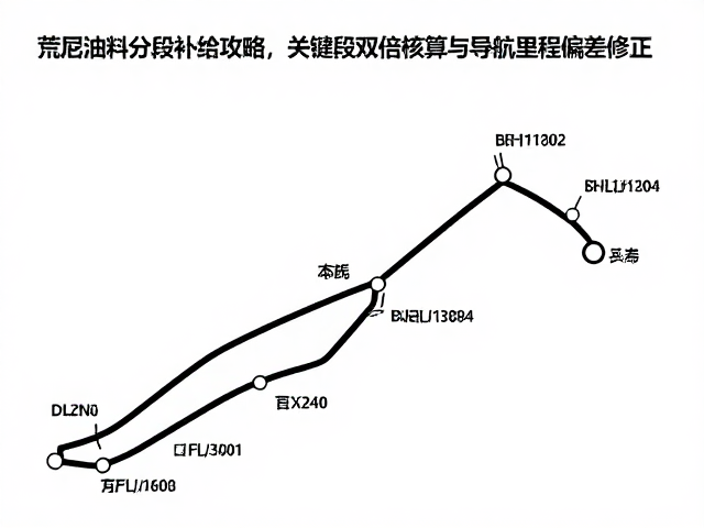 荒原油料分段补给攻略，关键段双倍核算与导航里程偏差修正