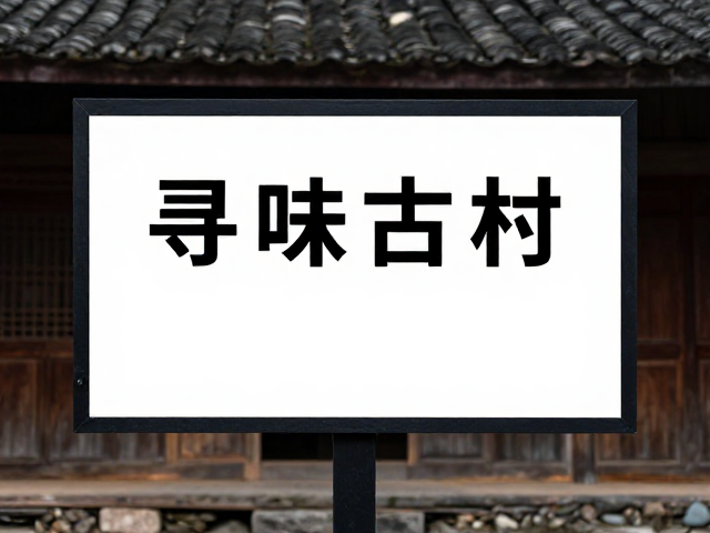 寻味古村,手工艺人坚守下的村寨风貌与路标标识