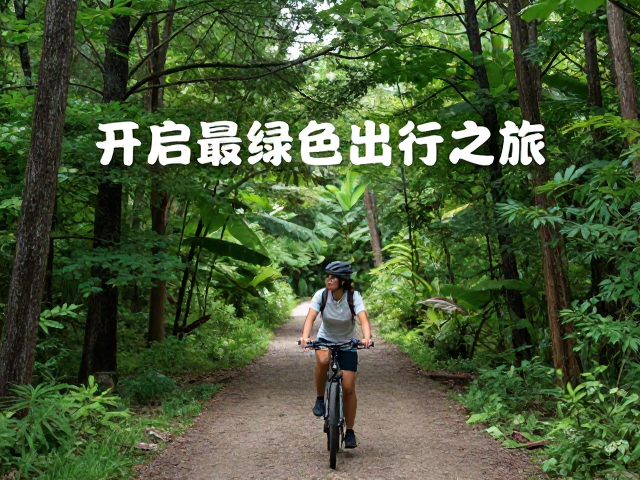 森林步道骑行，在舒适风景中践行环保意识，开启绿色出行之旅