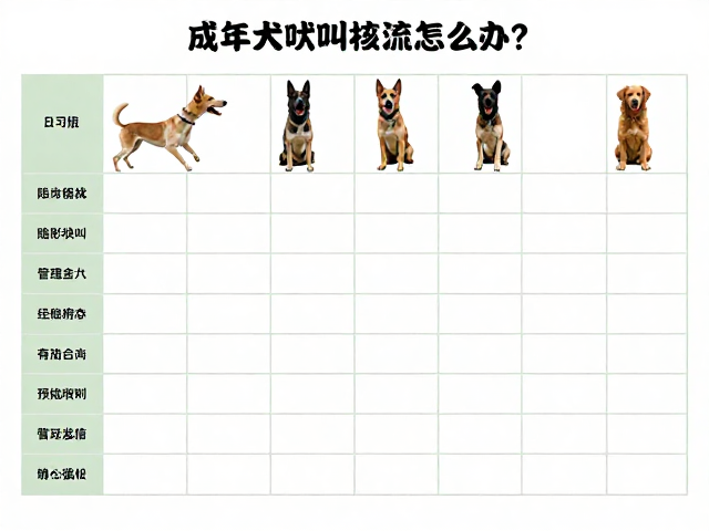 成年犬警戒吠叫怎么办?用行为记录表精准纠正