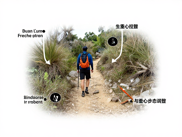 原生态郊野小道徒步路书,关键标记点与重心控制技巧详解
